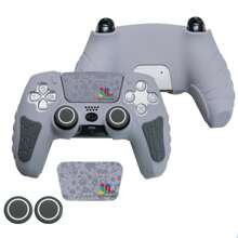 Funda protectora TOPWOLF de silicona para el controlador PS 5, con anillo anti-polvo para el joystick, accesorio P5 - funda de silicona ps5 - Ver 5