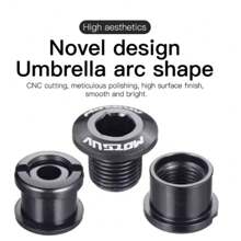 5 件装山地自行车链轮螺栓，公路自行车彩色铝合金链轮螺丝，折叠自行车单/双链轮工具