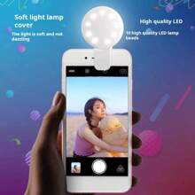 New Model Mini LED Mobile Phone Selfie Ring Light External Fill Light For Selfie, Beauty