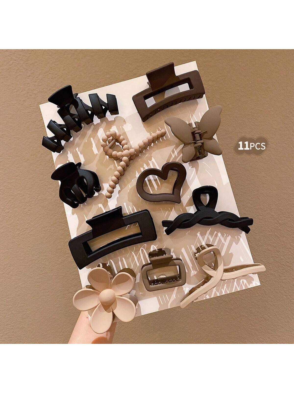 10/11 قطعة مشابك شعر للنساء، دبابيس شعر زخرفية بسي...