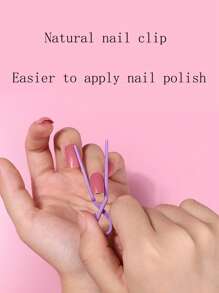 5pcs/10pcs/15pcs/20pcs Color Random Shaping Clip Tool Nail Overflow Meat Bag Clip Positioning Phototherapy Glue Nail Art Away From Overflow Prevention Auxiliary Tools