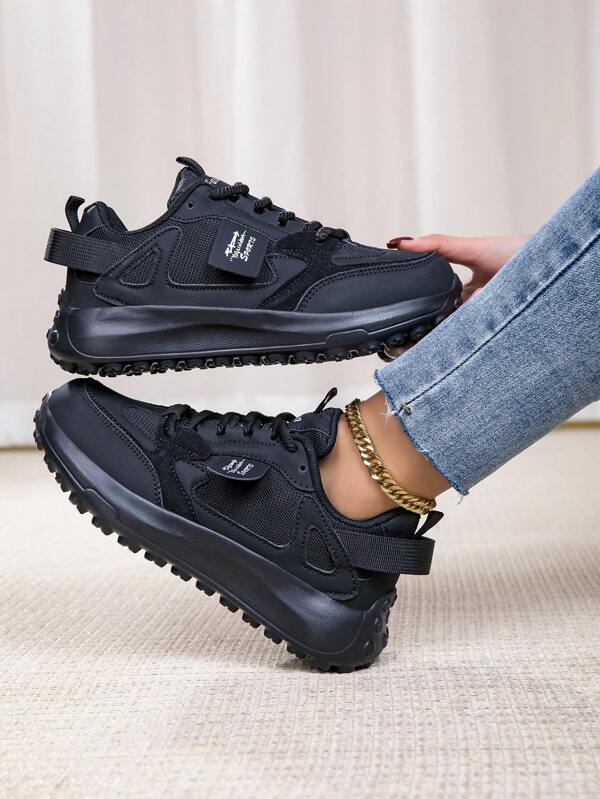 Novo Tênis Esportivo Casual de Malha Respirável e Chunky na Moda para Mulheres, Sapatos Esportivos para Viagens ao Ar Livre