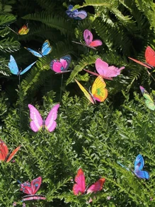 25Pcs Luminous Butterfly Stakes - Perfect For Garden Lawn Decoration!(Random Patterns And Colors.Please Place The Luminous Butterfly In A Sunny Area And Wait For The Luminous Powder To Absorb And Transfer To A Dark Place, As It Will Emit Fluorescence. After No Fluorescence, The Above Operation Can Be Repeated And Reused. Please Note That The Fluorescence Effect Of Luminous Powder Will Weaken After Being Soaked In Water!)