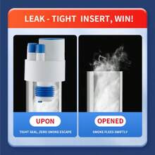 Multi-Functional Drain Cover, Kitchen Sink Drain Stopper & Sewer Backflow Preventer, Odor-Proof Sealing Device For Bathroom - Blue and White - View 5