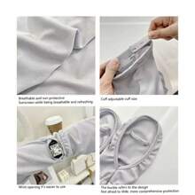 1 Double Loose Ice Silk Ice Sleeve Gloves Breathable Arm Protectors UV-Proof Outdoor Sleeves For Driving Sunscreen Sleeves - Multicolor - View 7