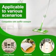 Yhaijj1/2/3pcs High Quality New Cationic Materials Microfiber Mop Pads Adapt To Sweeper 12-Inch Microfiber Mop Pad Reusable And Washable High Dirt And Water Absorption Easy To Clean Cleaning Accessories 11x5inch Purple Green Dark Blue Cleaning Accessories Cleaning Supplies For Apartment Home