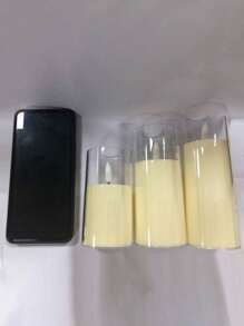 1 szt./3 szt. Mini LED Water Drop Migoczący Bezpłomieniowy Świeca Lampa, Zasilana Baterią Świeca Dekoracyjna Światło Nadaje Się Na Codzienne Święta Walentynki Halloween Boże Narodzenie Święto Dziękczynienia Przyjęcie Przyjacielskie Rodzinna Kolacja Urodziny Propozycja Specjalna Lampa Dekoracyjna, Kremowo-Biała Nadaje Się Do Wystrój Domu Salon Gabinet Kuchnia Łazienka Sypialnia Biuro Ukończenie Szkoły Restauracja Bar Kawiarnia Hotel Stół Pełen Romantycznej Atmosfery