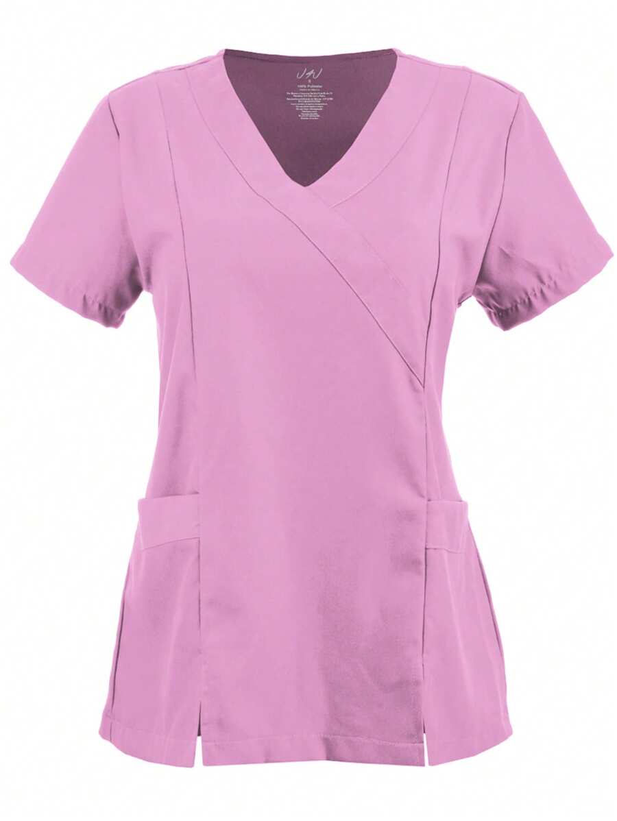 U4U Uniforms Filipina Dama Cuello V Cruzada Con Elastico En Espalda