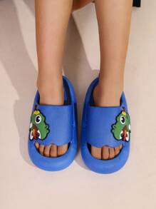 Cartoon Dinosaur Kids' Slippers, Children's Indoor Home Anti-Slip Sandals For Boys And Girls