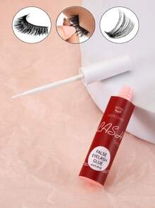 1Pc 6ml Bottle Of Clear False Eyelash Glue. This Super-Strong Hold, Gentle, And Non-Irritating Eyelash Lengthening Glue Is Latex-Free, Waterproof, And Lasts Up To 72 Hours. Suitable For Strip False Eyelashes And For Sensitive Eyes, Ideal For DIY False Eyelash Makeup At Home. - White - View 4
