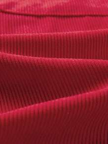 Men's Letter Graphic Drawstring Waist Loose Casual Shorts - Red - View 3