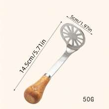 Stainless Steel Potato Masher, Food Ricer Pressure Cooker For Home Use, Kitchen Puree Tool, Mashing Tool - Silver - View 2