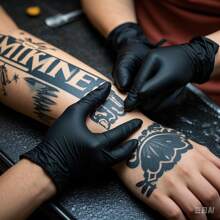 10/20/50/100pcs Powder-Free Disposable Nitrile Gloves, Black/Pink, Excellent Elasticity - For Food Handling, Nail Care, Dish Washing And Home Cleaning - Black - View 6