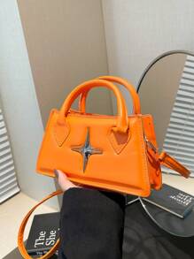 1pc This Year's Popular Hot Girl Sweet Cool Handbag Simple And Stylish Shoulder Crossbody Small Square Bag, Korean Style Versatile, Shoulder Straps Casual And Comfortable, Versatile And Not Picky, Suitable For Girls' Daily Shopping And Travel Use