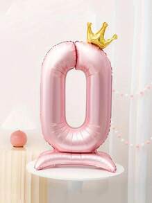 24pcs/Set 1st Birthday Crown Foil Balloons Boy Girl Party Decorations