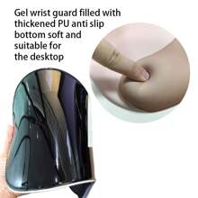 1 件水滴形人体工学鼠标垫，带腕托，多种颜色可选，防滑底部，有助于缓解电脑/笔记本电脑办公使用的手臂疼痛