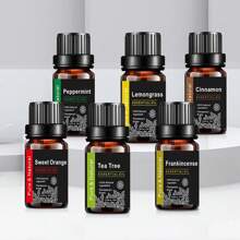 Ätherisches Öl für Diffuser, Aromatherapie-Maschinen Gips, Diffuser Stein, Aromatherapie-Luftbefeuchter, Auto, Haushalts-Pflege, Kerzenherstellung, Duftstoffe, Aromatherapie, Geschenk - Minze, Teebaum, Lavendel, Eukalyptus, Zitronengras, Rosmarin, Orange, Bergamotte, Zimt (10ml)
