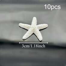 20pcs Resin Starfish Decorations, 1.18 Inch - Perfect For Weddings, Holidays, Home Crafts, Home Decor Ornaments & Accessories Best Gifts Birthday Graduation