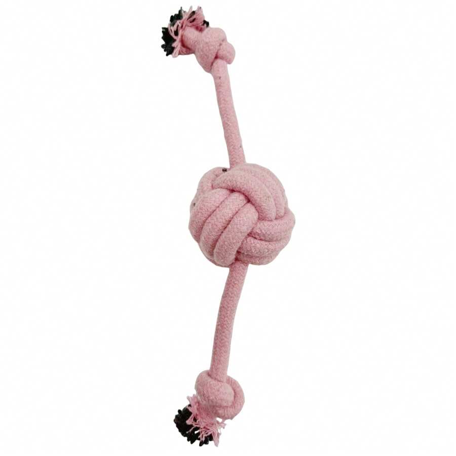 Rosa blaues doppelseitiges Kugelseil als Geschenk für Katzen- und Hundeliebhaber, neues Kau-Seil-Ball-Spielzeug für Hundeliebhaber und Hundemütter, biss-resistentes Seil-Ball-Spielzeug für Katzenliebhaber und Katzenmütter sowie Hundeliebhaber und Hundemütter, biss-resistenter tragbarer Zahnstangen-Spielzeug