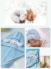 Sanrio Sanrio Characters 3-Piece ‌Cinnamoroll Towel Set - Bath Towel, Hair Dry Turban, Face Cloth - Super Absorbent Quick Dry For Women/Men, Kawaii Travel & Gym Essentials (Hello Kitty, My Melody) - 2025 Best Seller