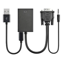 VGA Male Female Adapter Converter Cable 1080p