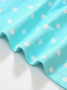 年轻女孩针织短袖连衣裙，卡通冰淇淋刺绣图案，夏季透气设计