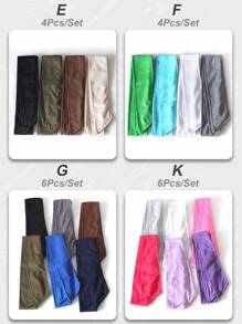 4 Stücke/1 Stück Herren/Damen Outdoor-Sport Radfahren Stirnband mit Knoten, mehrfarbige lange Streamer Haarschmuck für Laufen & Training