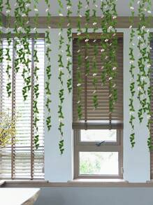 1PC 95 Inch(L) Simulation Flower Vine Home Spring Door Wall Balcony Outdoor Garden Fence Green Plant Beautiful Decoration Gifts Birthday Graduation