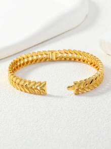 1 Ramadan Stijl Dubai Luxe Tarwe Dames Sieraden Armband, Geschikt Voor Het Geven Van Cadeaus, Dagelijkse Kleding En Andere Gelegenheden