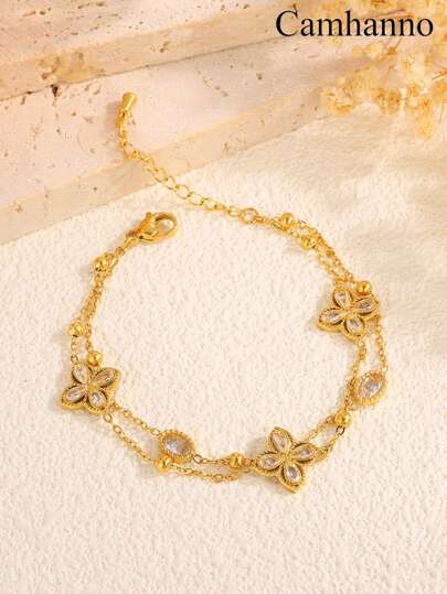 1 قطعة سوار فولاذ مقاوم للصدأ أنيق وبسيط، هدايا شخصية مميزة للرجال والنساء للاستخدام اليومي والعطلات، إكسسوارات عصرية متعددة الاستخدامات، مناسبة للحفلات والاعياد وأعياد الميلاد