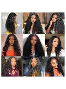 34 Inch Discount Elegant Water Wave 13x4 Lace Front Wig For Women - 150% Density, Pre-Plucked & Pre-Cut Human Hair, Glueless Easy Put-On 8-34 Inch