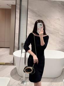 1pc Stylish Metal Decor Mini Box Clutch, Glitzy Metal Bar Insert Women Handbag Elegant, Luxurious For Evening Dress Party, Prom, Romantic Wedding, Metallic Chain Strap