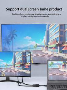 VGA zu HDTV + VGA Dual-Modus Konverter, unterstützt perfekt 1080P HD Video, erreicht nahtlose synchrone Audio- und Videoausgabe