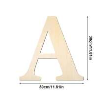 1pc Wood Wall Decoration Letters 12 Inch Blank Letters DIY Paint Family Party Wedding Decorations Gifts Birthday Graduation