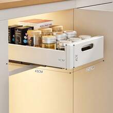 25 cm / 30 cm / 35 cm / 40 cm Ausziehbarer Schrankorganisator, Ausziehbarer Schrankorganisator mit Klebefolie befestigt, Schwere ausziehbare Schubladen für die Küche