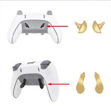 4 piezas / 5 colores de teclas metálicas posteriores para controlador TOPWOLF Original PS 5-Edge, compatible con el gamepad PS 5 Edgeelite - Juego de paletas - Ver 8