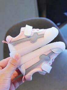 Zapatos deportivos antideslizantes con suela blanda y respirable, de estilo de primavera y otoño, con gancho y bucle, para bebés niños y niñas de 6 meses a 3 años de edad