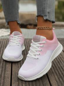 Breathable Comfortable Casual Fashionable Lightweight Sports Shoes For Teenagers - Pink - View 3