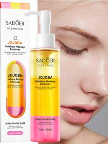 150ml彩虹卸妆洁面油，溶解脸部、唇部和眼部彩妆，深层清洁肌肤，去除杂质，无残留