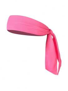 4 Stücke/1 Stück Herren/Damen Outdoor-Sport Radfahren Stirnband mit Knoten, mehrfarbige lange Streamer Haarschmuck für Laufen & Training