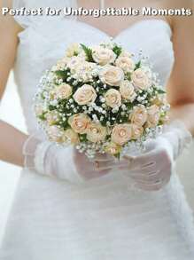 50/100pcs Diamond Bouquet Pins, Brooches, Nail Pins, Positioning Pins Suitable For DIY Crafts, Weddings, Anniversaries, Bridal Bouquets, Sewing Corsages, Wedding Bouquets, Clear Flower Pins, Wedding Accessories, Christmas Decorations - Multicolor - View 2