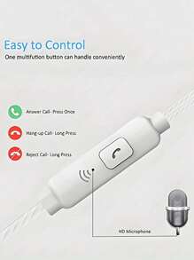 6pcs Wired In-Ear Headphones With Microphone, Compatible With Smartphones, IPads, MP3 And Most 3.5mm Interface Devices