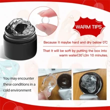 Mtssii 8ml Gel lucido non appiccicoso per estensione unghie, per modellare unghie 3D, gel solido lattiginoso e duro per intagliare fiori e decorazioni sulle unghie finte, smalto gel acrilico con strass, facile da usare per manicure in casa e in salone