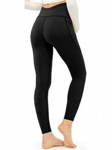 Leggings de maternidad para mujer, alta elasticidad, sensación de desnudez completa, cercanos al abdomen, con bolsillos, pantalones de yoga de maternidad que no se transparentan