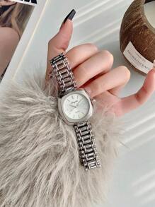 1PC New Fashion Women's Vintage Watch, Hollow Gold Bracelet Female Niche, Suitable As Birthday, For Teens