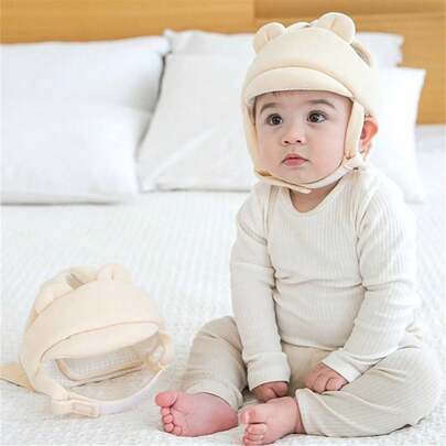 1pc Adjustable Children's Walking Safety Helmet, Head Protection Cushion, Anti-Collision Headgear, Breathable Mesh, Suitable For Head Circumference 46-55cm/18.11-21.65 Inch (Slightly Oversized), Toddlers