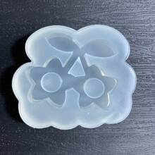 Molde de resina con diseños de estrella y cereza, molde de silicona, molde de pegamento de resina, molde de silicona para llaveros de resina, accesorios para moldes de resina