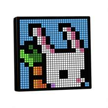 LED Pixel Display, Programmable Pixel Art Display With APP Control For Kids Boys Girls, Creative Animations,Fun Text And Digital Clock, Gaming Accessories For Desk/Wall Room Decor - 32*32 Pixels Black - View 13