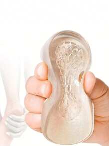 1双女士舒适柔软硅胶鞋垫，防滑，适用于休闲鞋、运动鞋，增高鞋垫，鞋履配件礼品之选 - 米色 - 查看 8