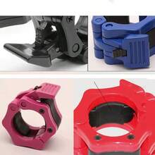 قامط سريع الإطلاق للأثقال، أكمام سريعة القفل للبار 3 سم والأثقال، تركيب سهل، ملحق لياقة بدنية محمول وأنيق قطعة واحدة - متعدد الألوان - مشاهدة 5